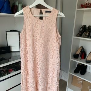 Pink lace dress